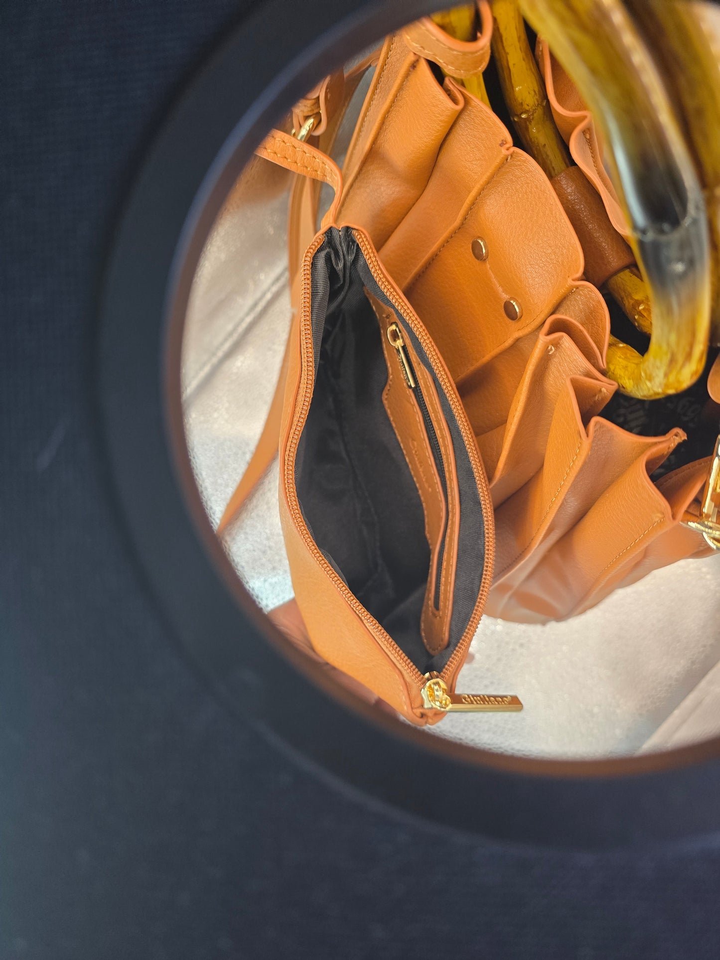 Giuliano kunstlederen handtas met etui