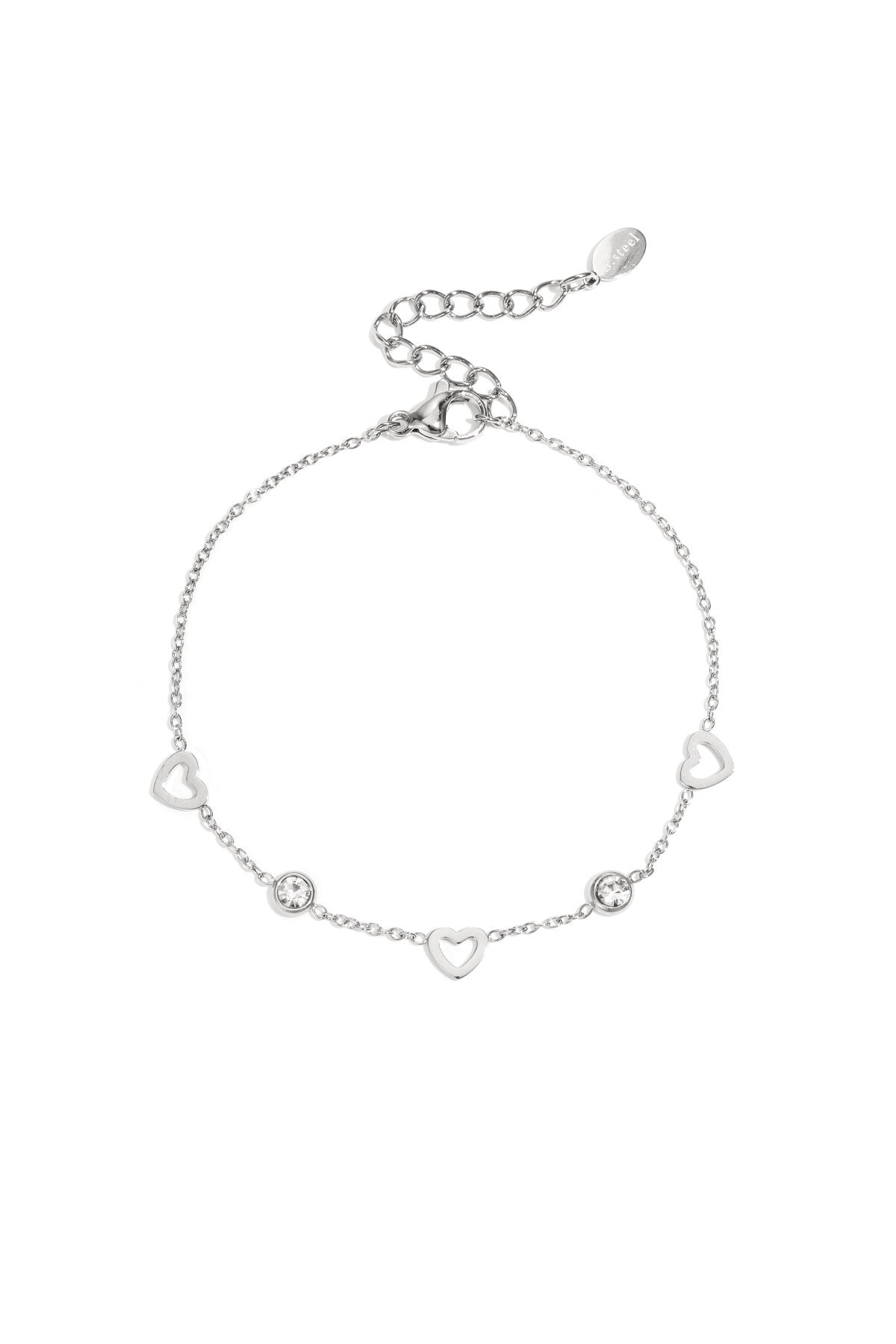 Elegant Heart Chain Bracelet for Women