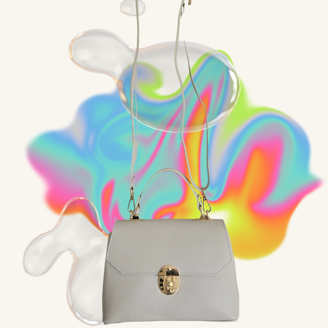 Beige Tas met gouden details