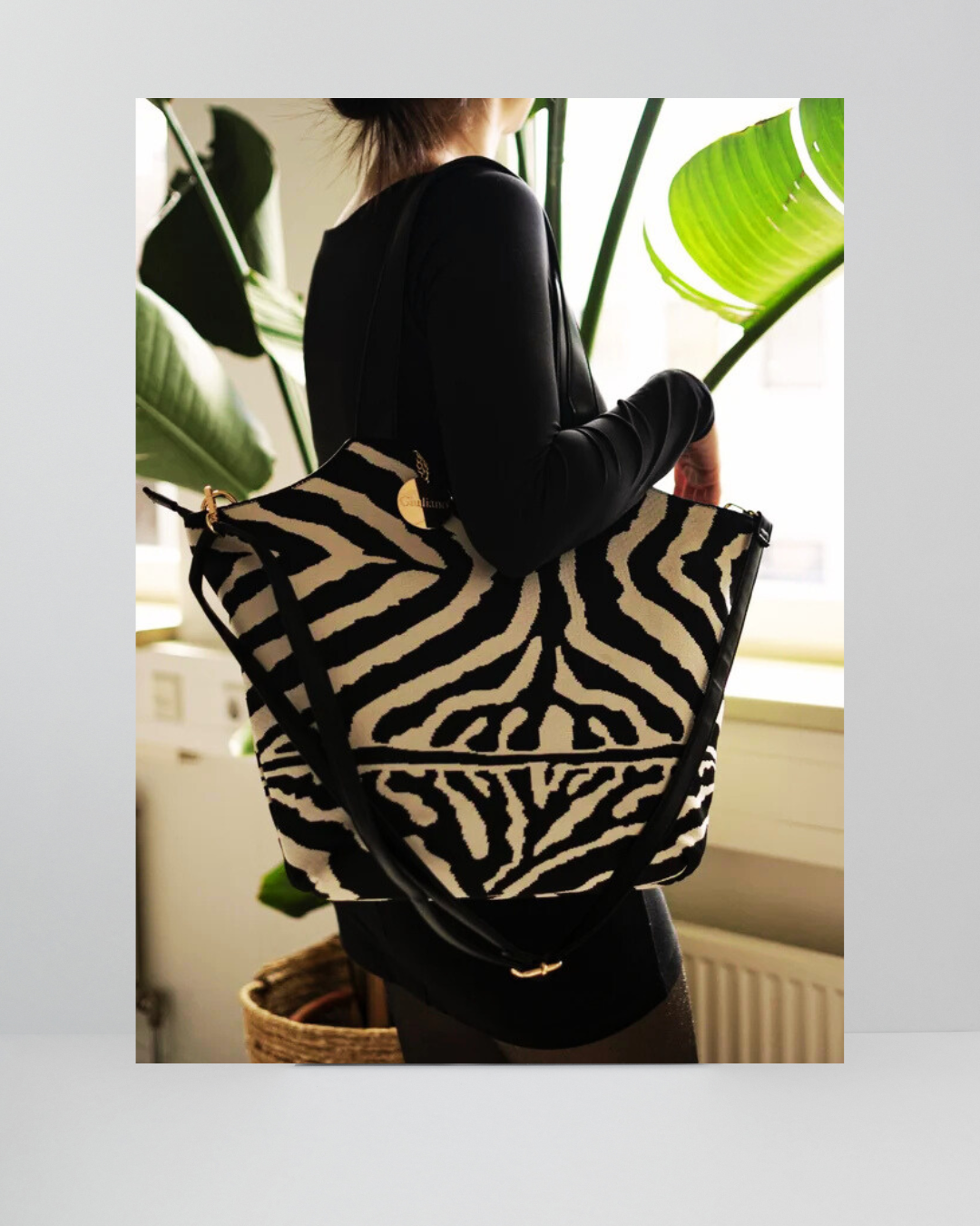 Handtas met zebraprint