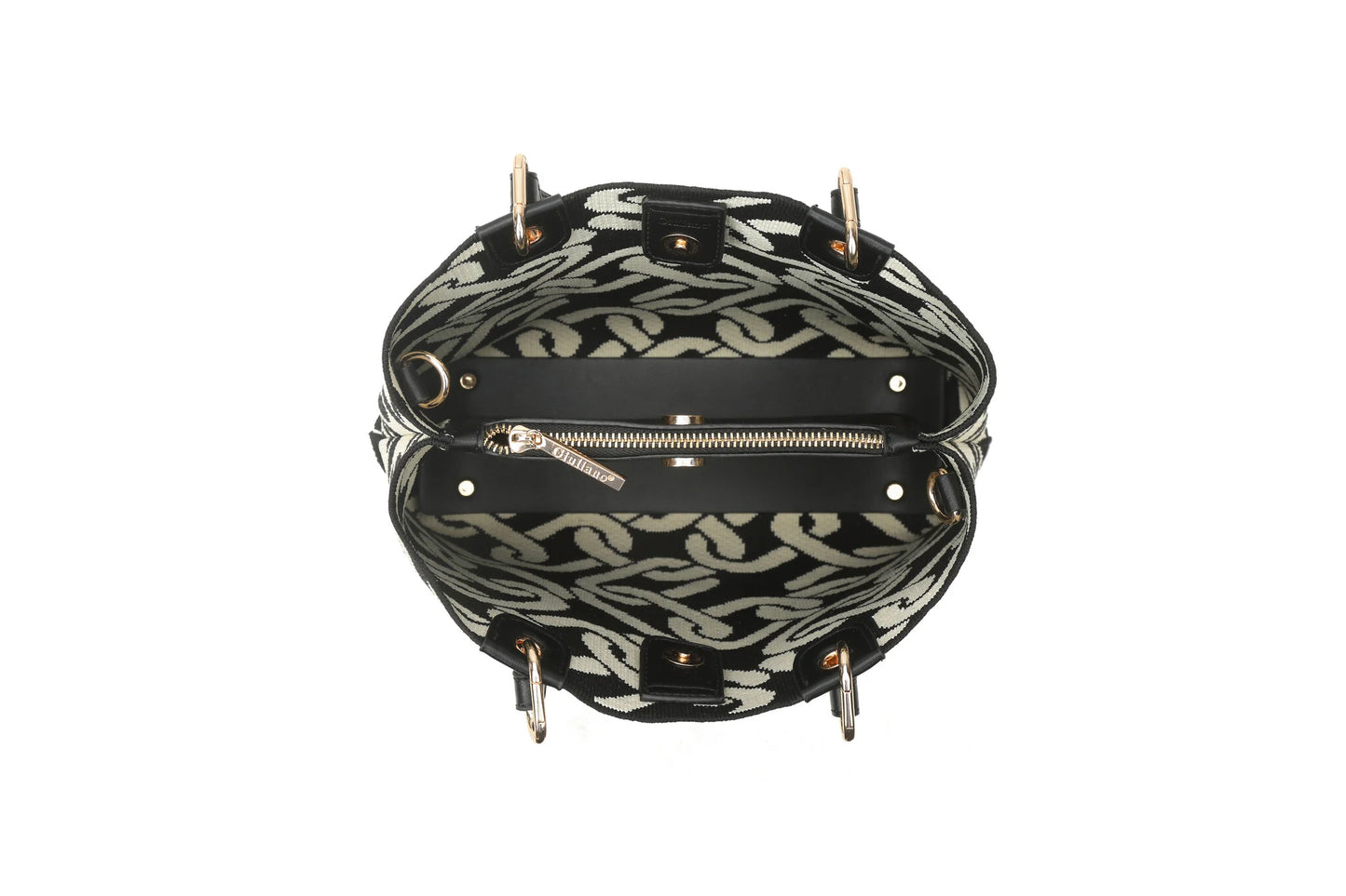 Shopper met modern kettingpatroon