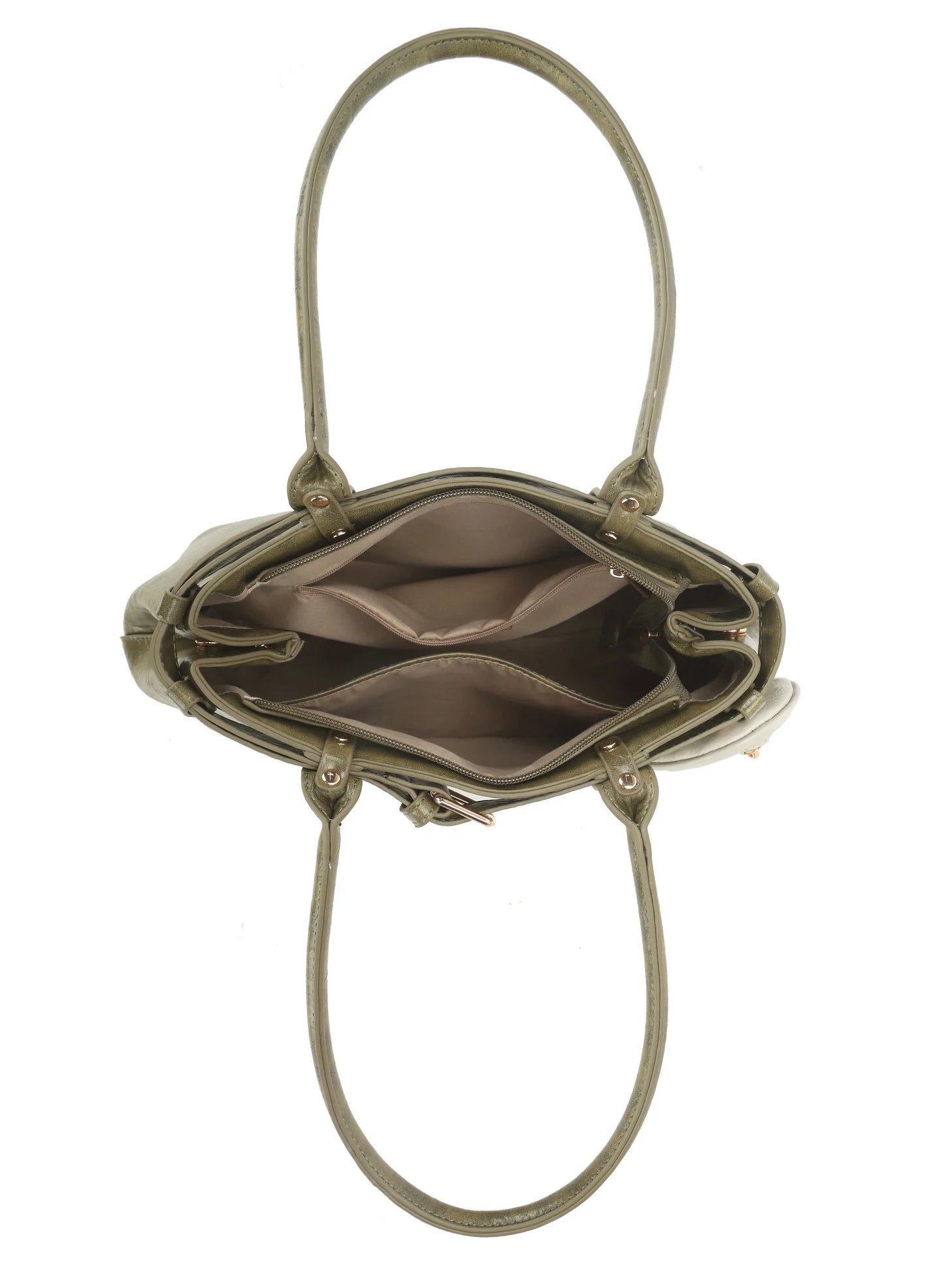 Stijlvolle handtas van PU-leer met vintage look