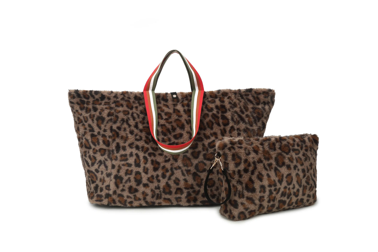 XL shopper met bijpassende pouch