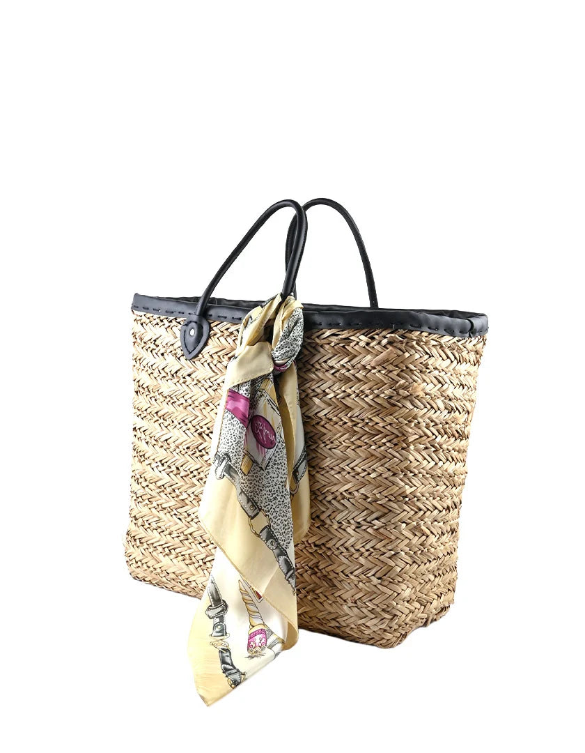 Strandtas met sjaaltje