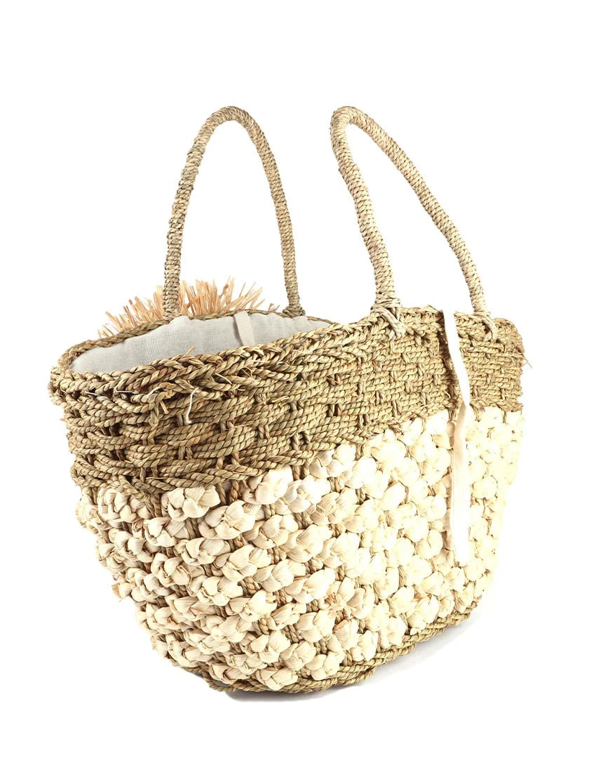 Strandtas met bloem