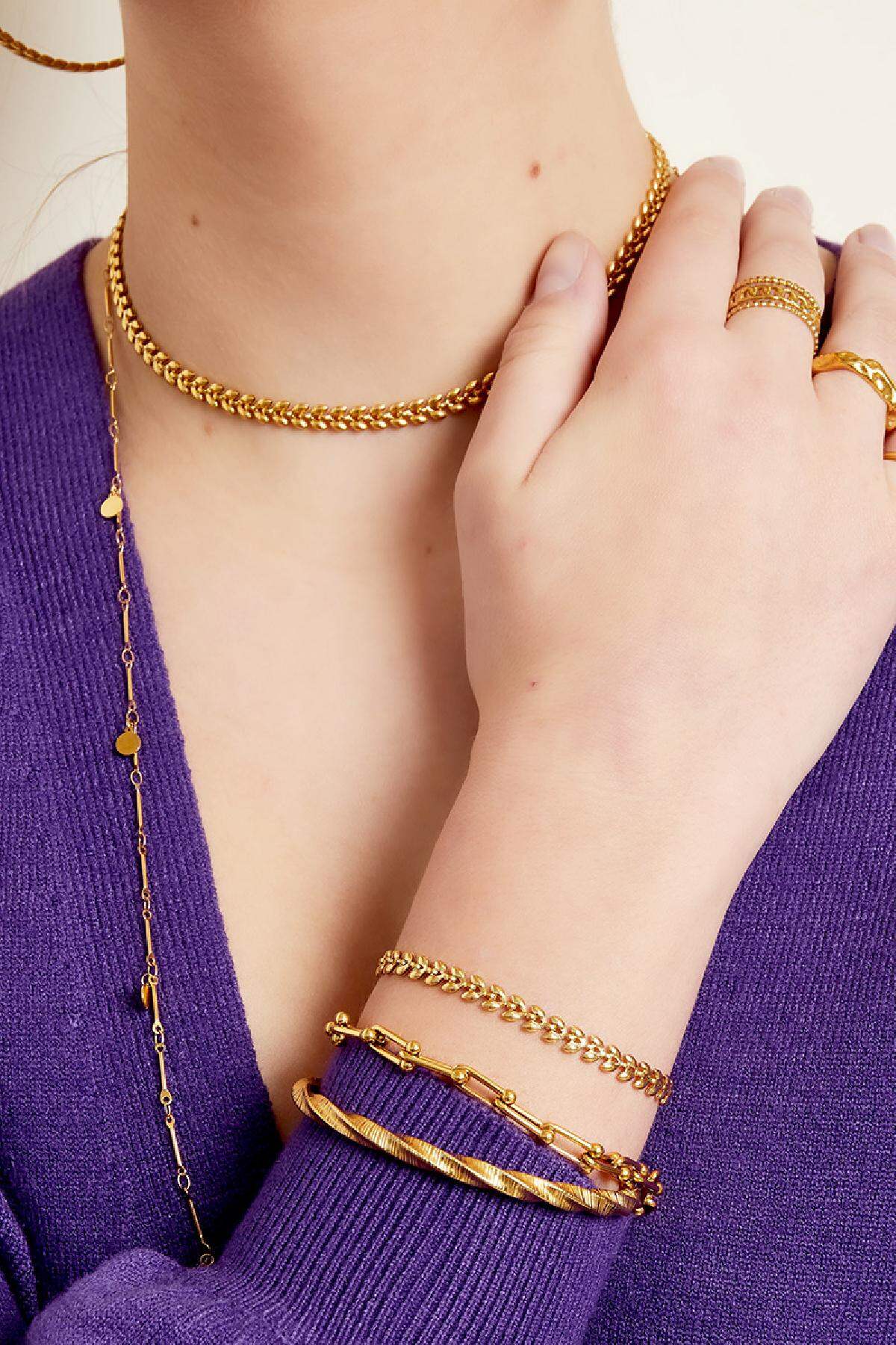 Elegant Stainless Steel Chain Bracelets - Silver & Gold