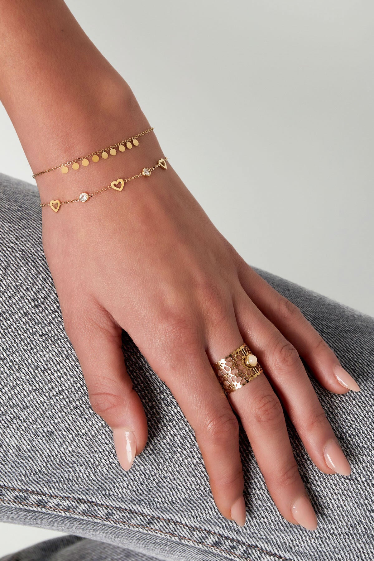 Elegant Heart Chain Bracelet for Women