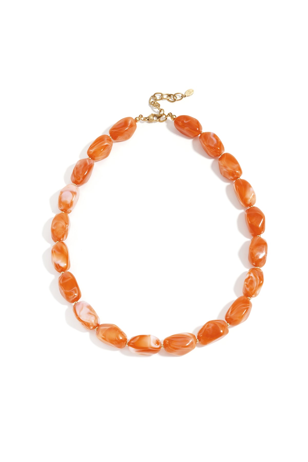 Ketting met organische kralen