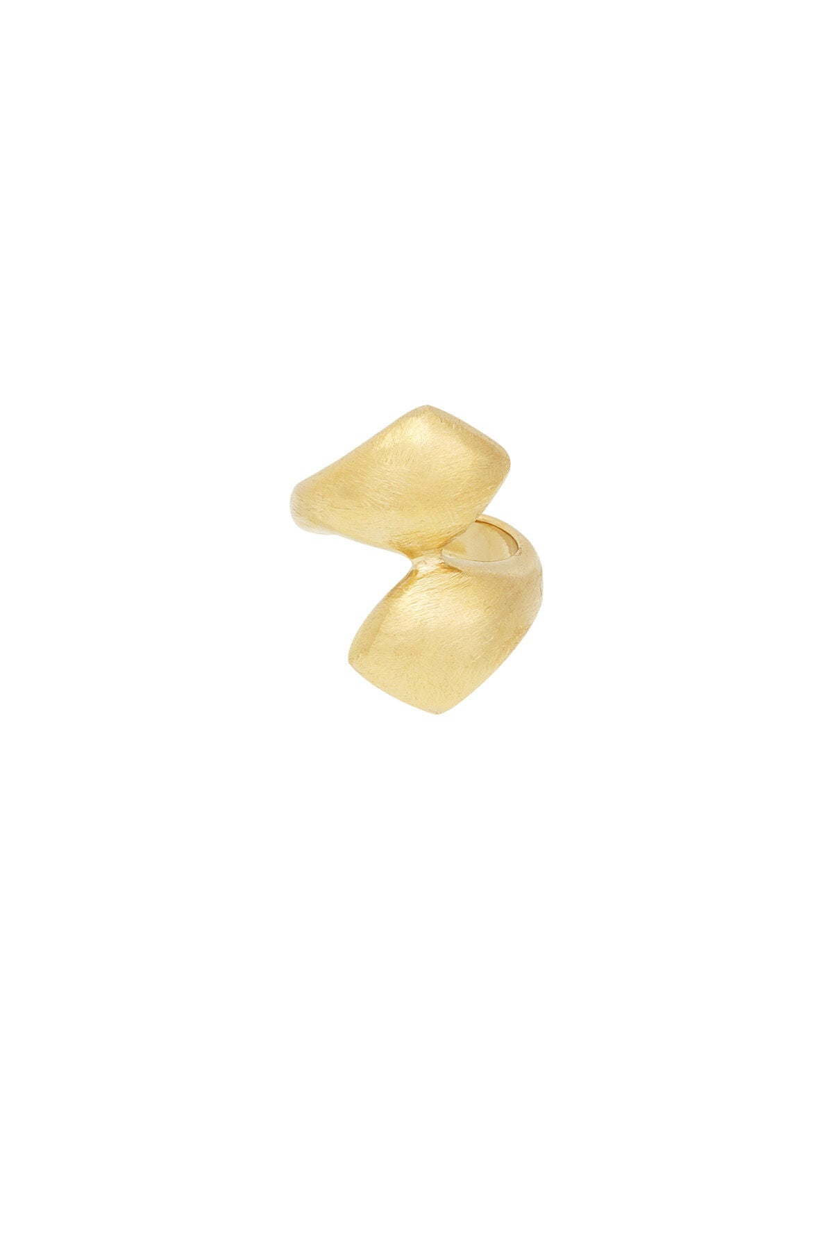 Elegant Statement Ring in Silver & Gold