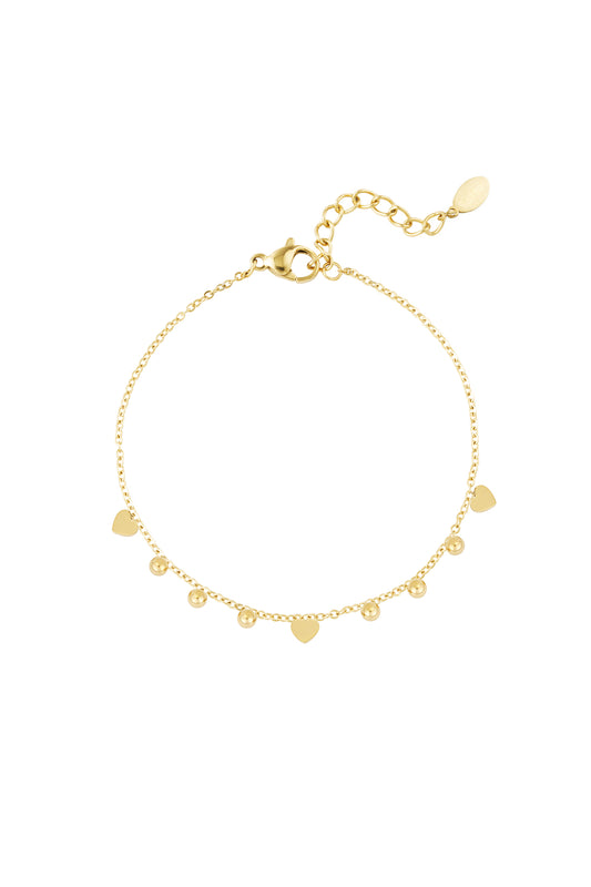 Stylish Stainless Steel Charm Bracelets in Silver & Gold