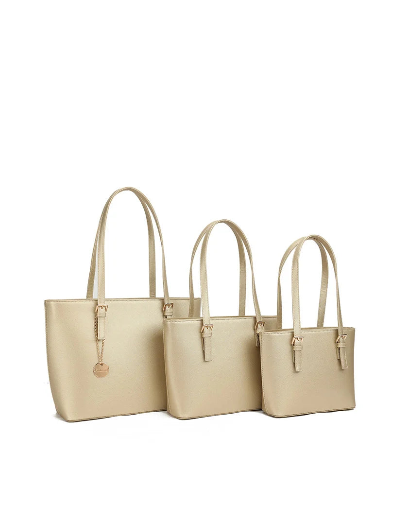Een stijlvolle set van drie handtassen