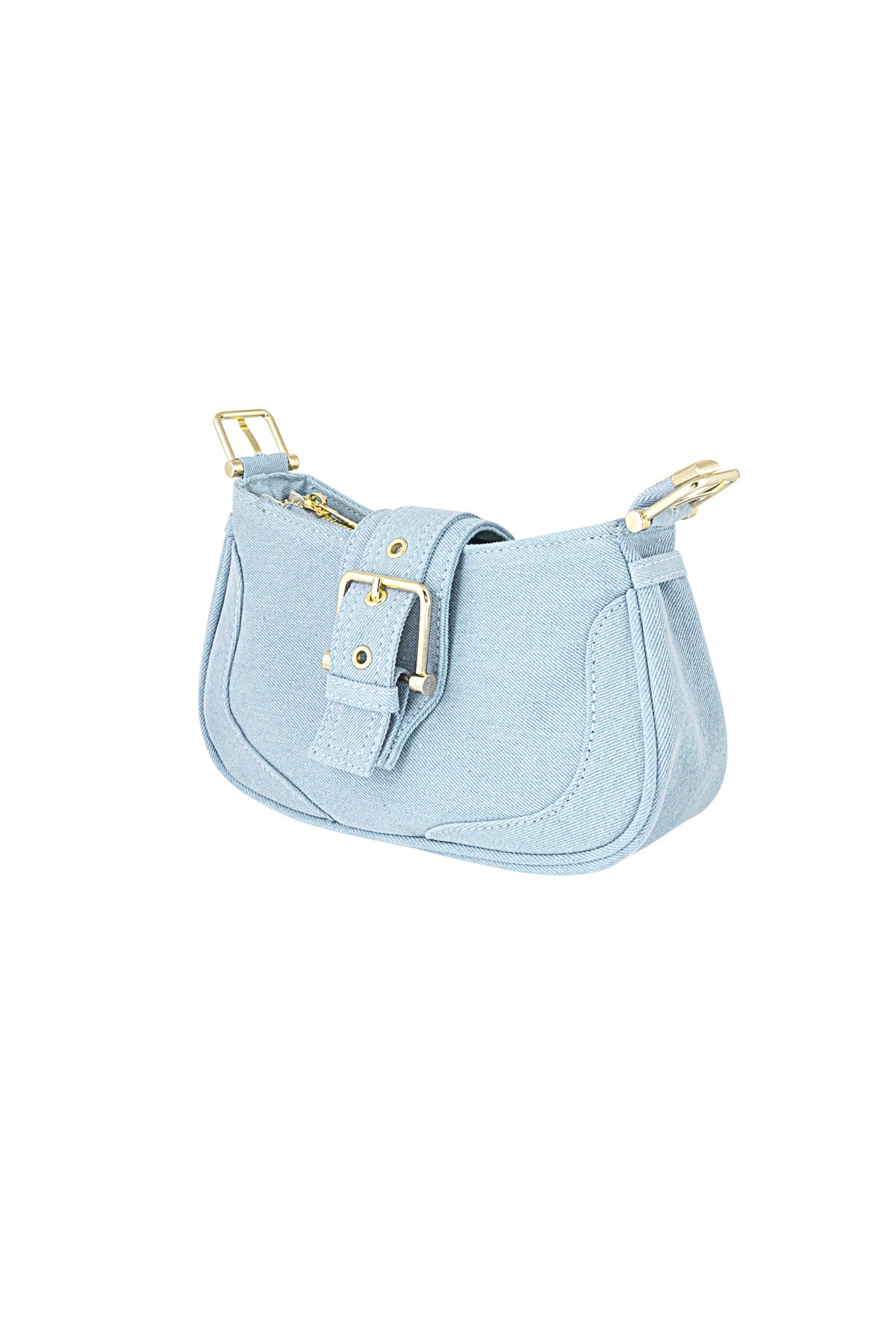 Gekleurde tas met gesp detail
