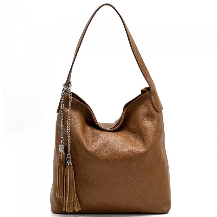 Prudenzia Leather Shoulder Bag uit Florence