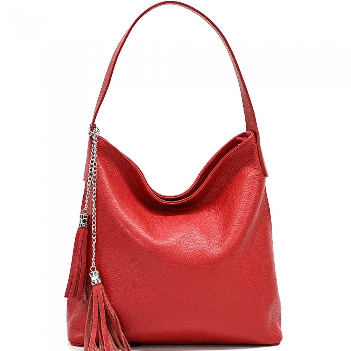Prudenzia Leather Shoulder Bag uit Florence