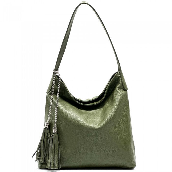 Prudenzia Leather Shoulder Bag uit Florence