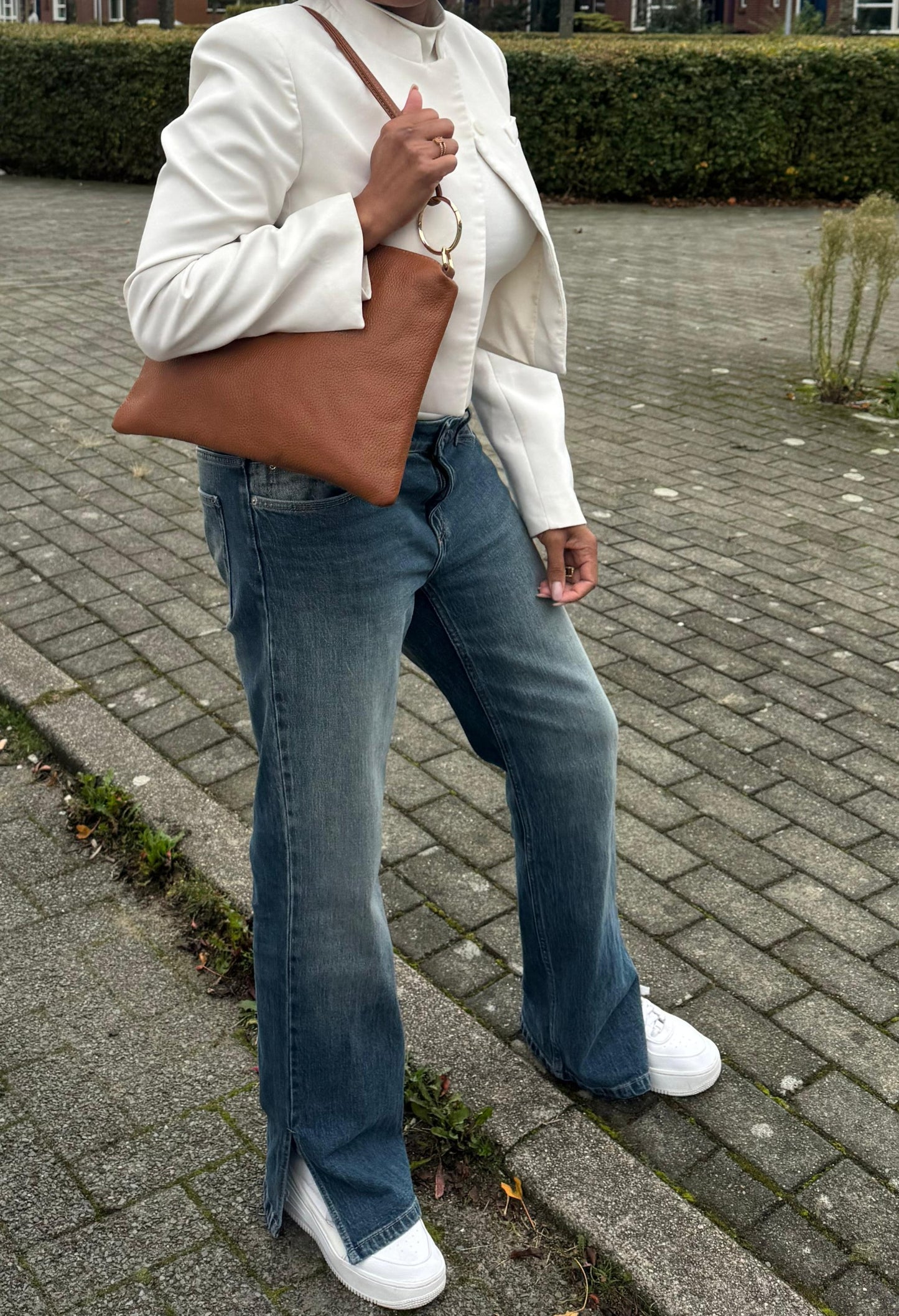 Leren handtas