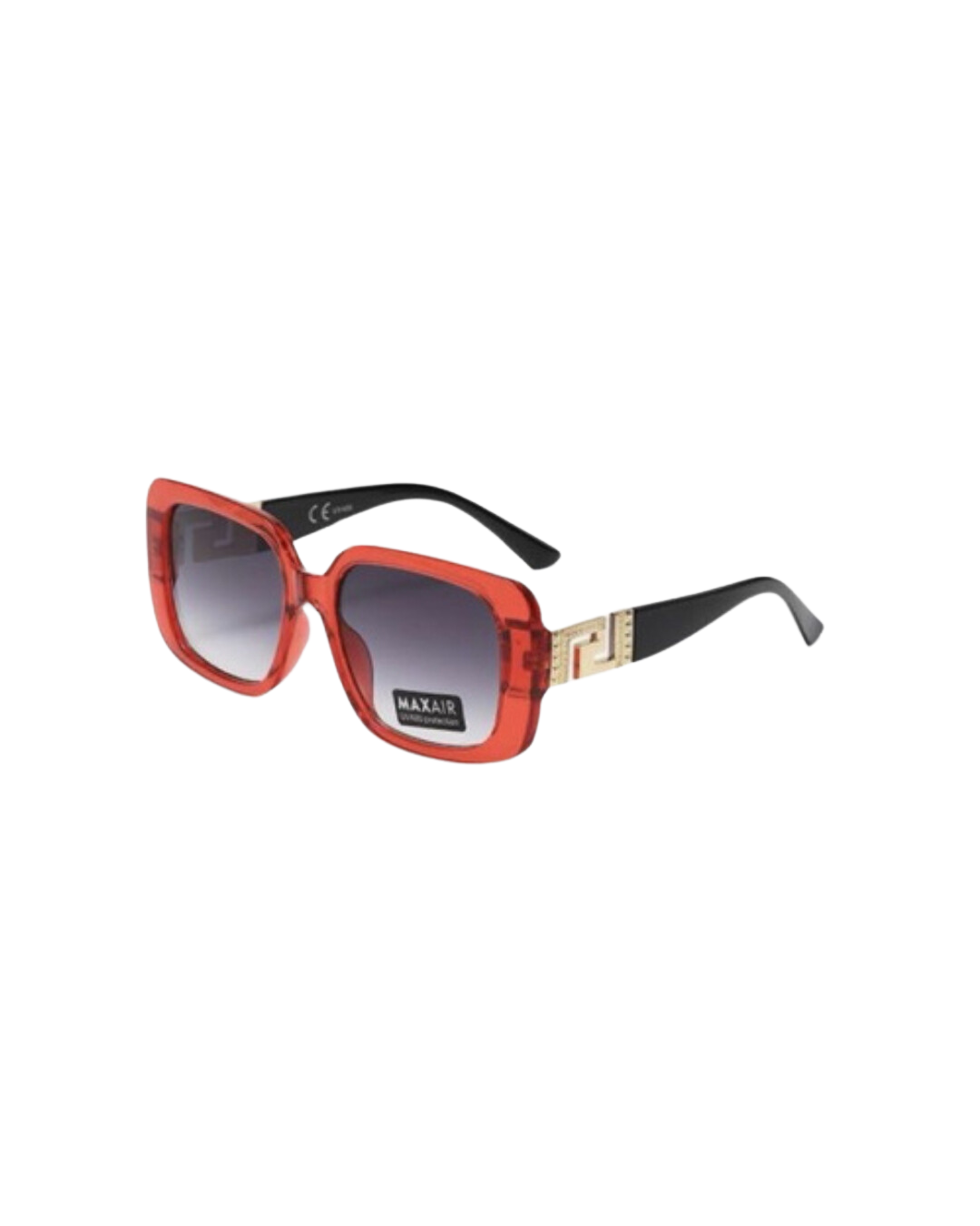 Zonnebril met gouden details (vierkante frame)
