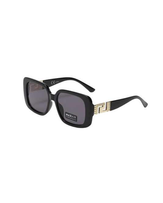 Zonnebril met gouden details (vierkante frame)
