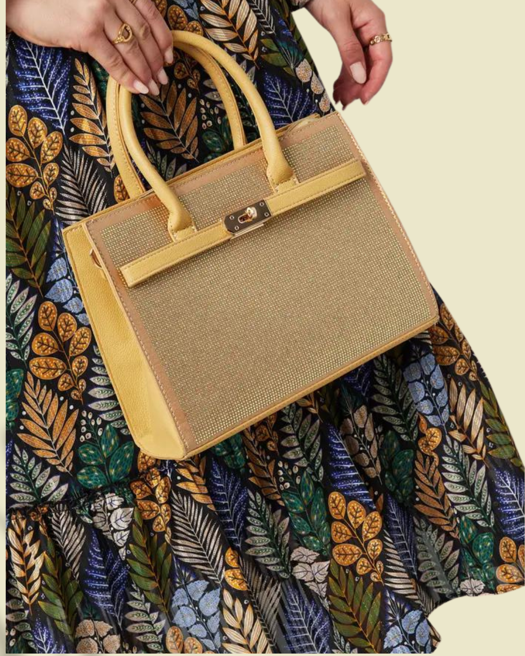 Vierkante Tas met Strass-steentjes