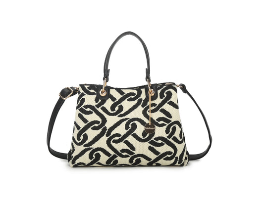 Shopper met modern kettingpatroon