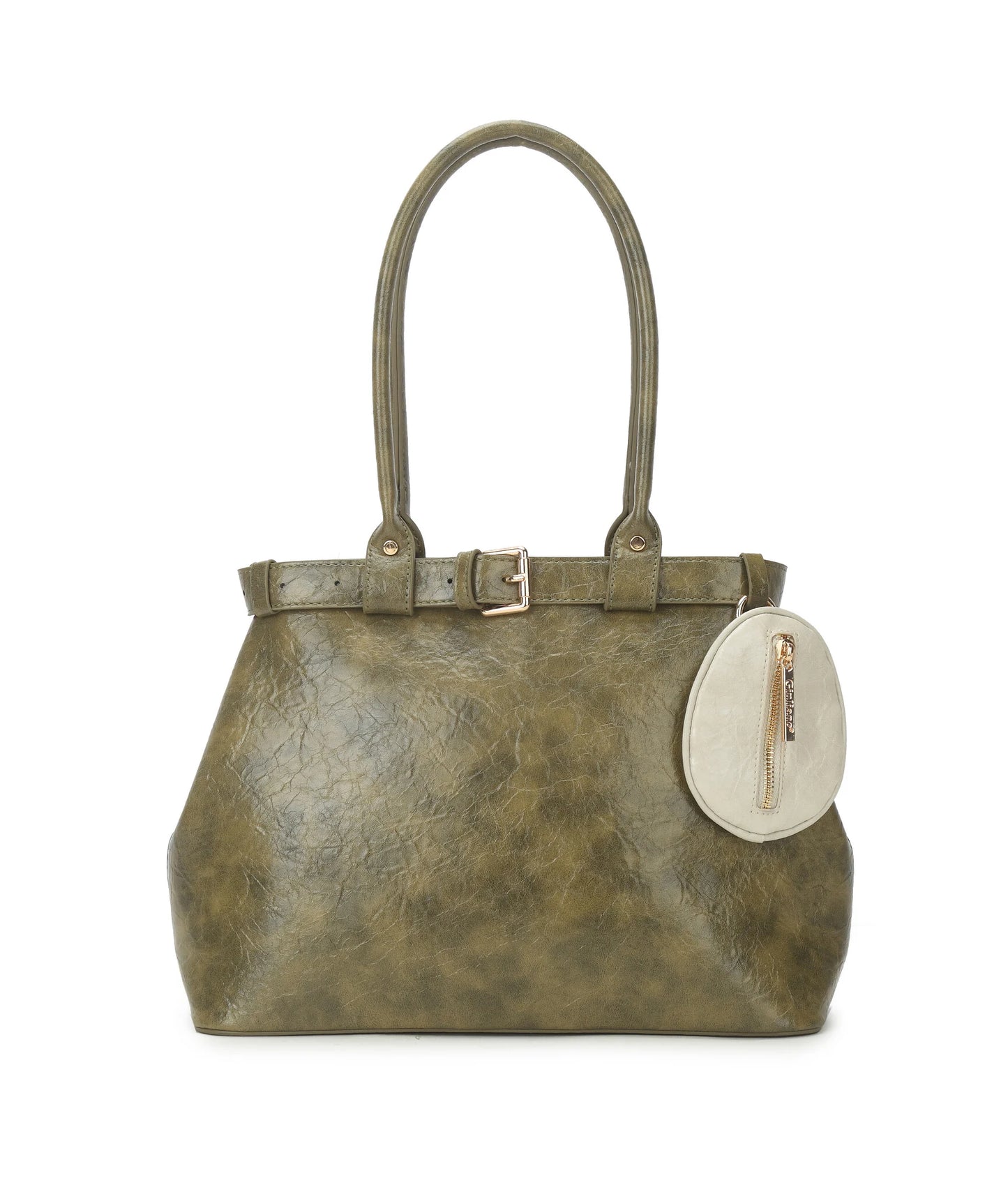 Stijlvolle handtas van PU-leer met vintage look