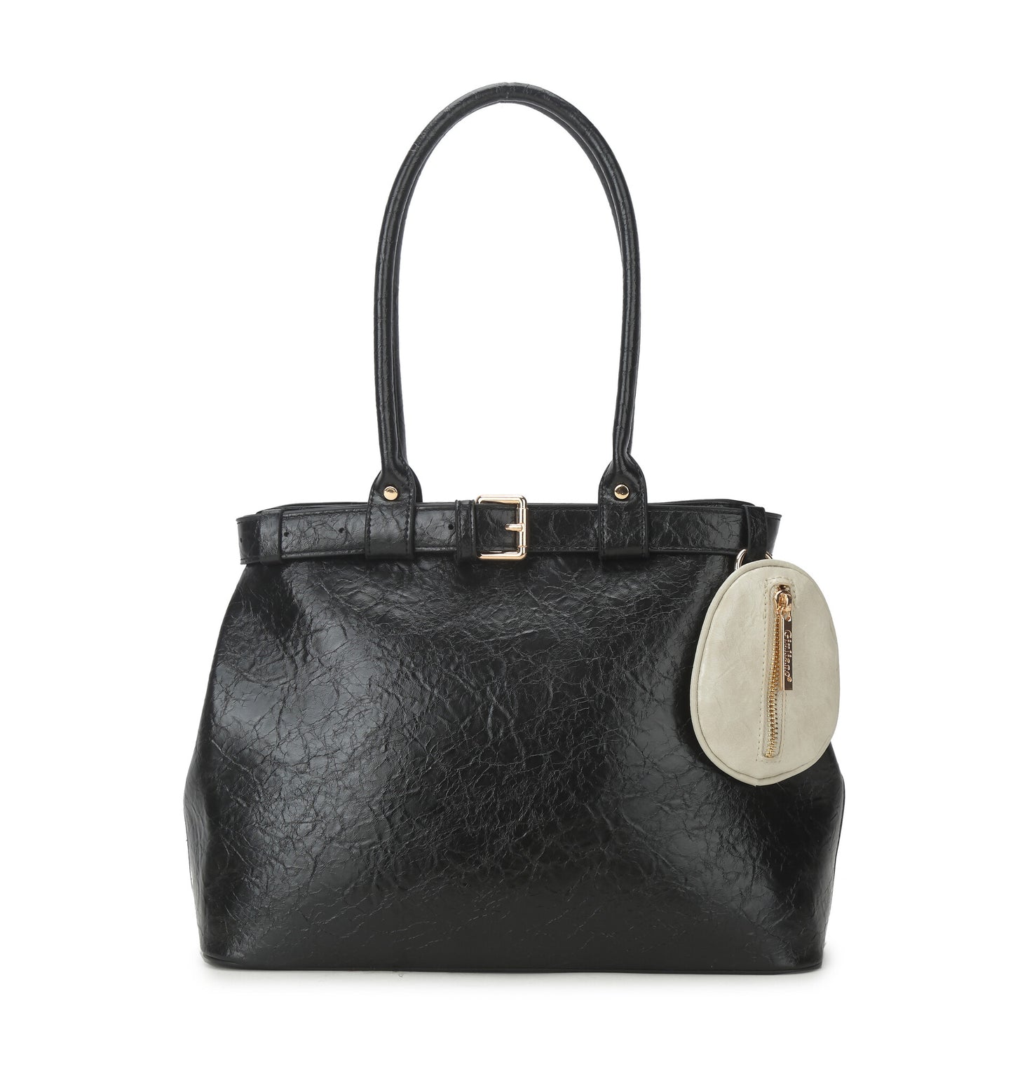 Stijlvolle handtas van PU-leer met vintage look