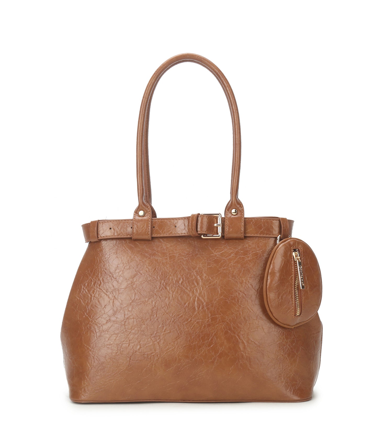 Stijlvolle handtas van PU-leer met vintage look