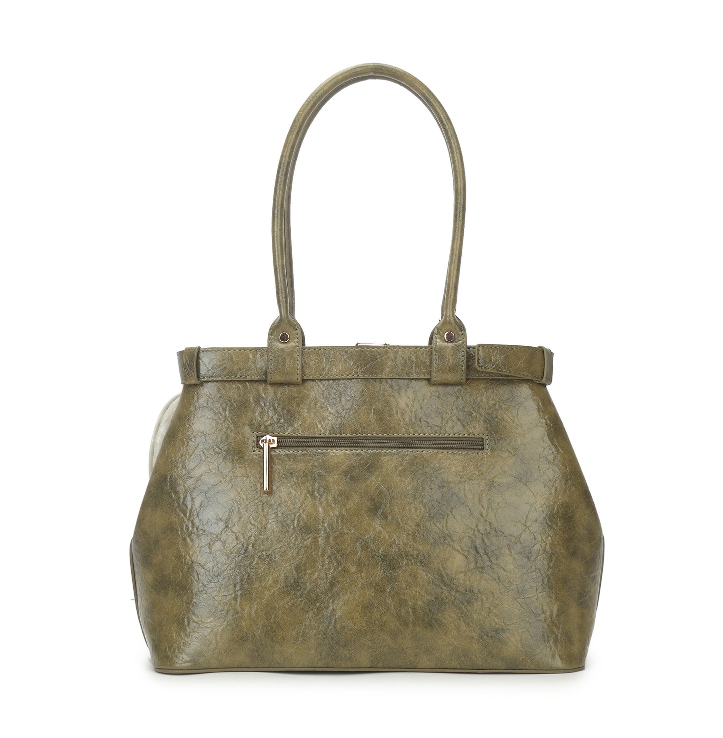 Stijlvolle handtas van PU-leer met vintage look