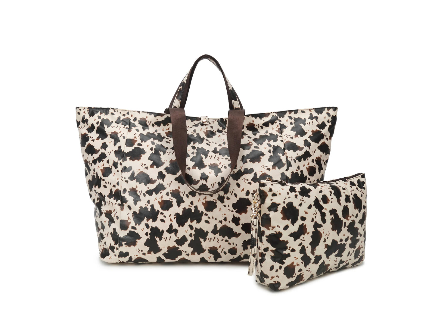 XL shopper met bijpassende pouch