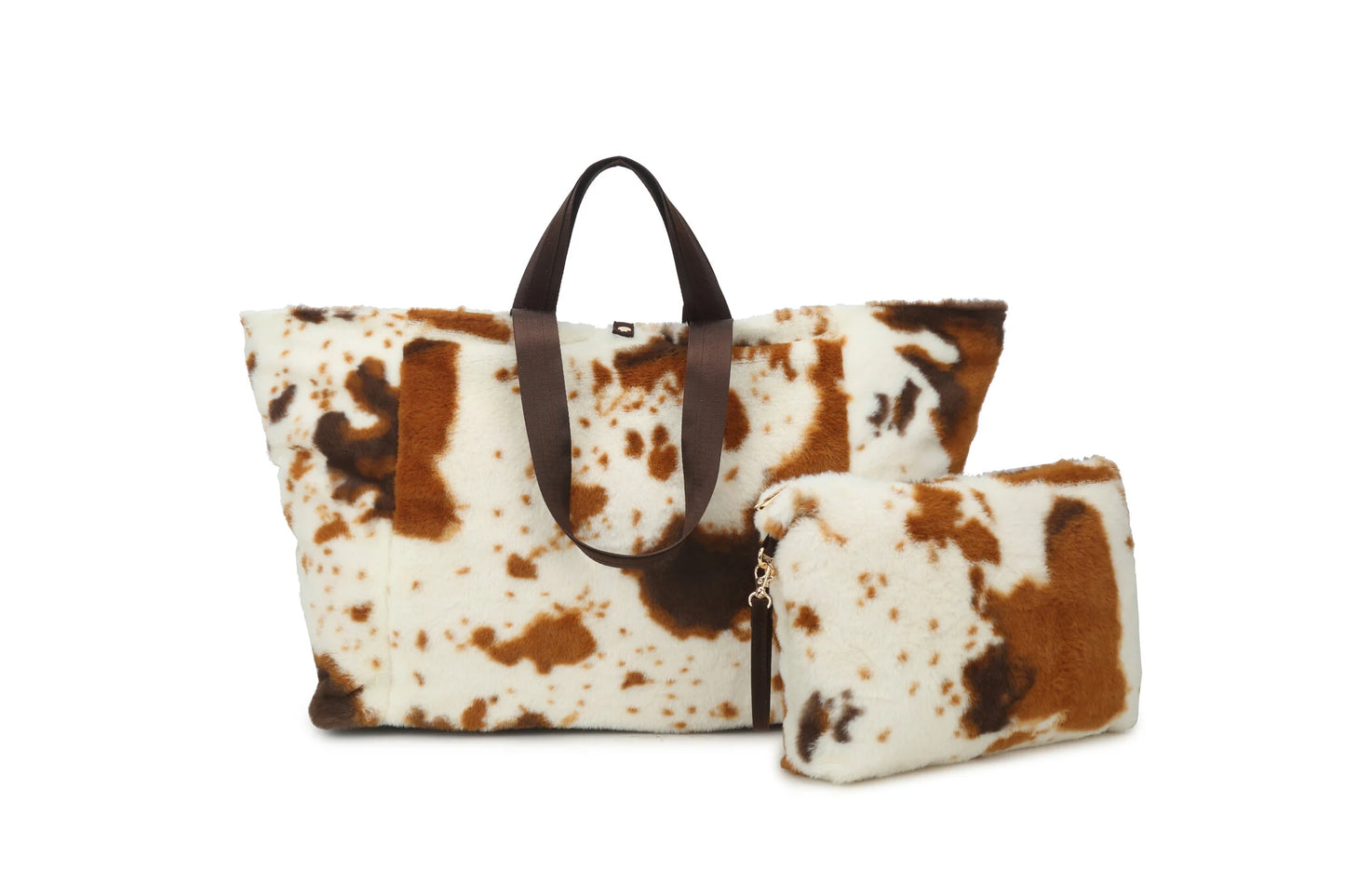 XL shopper met bijpassende pouch