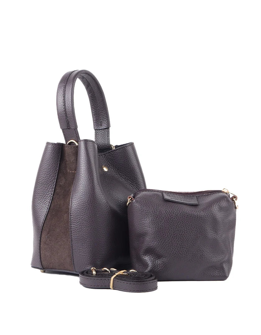 Elegante leren handtas h