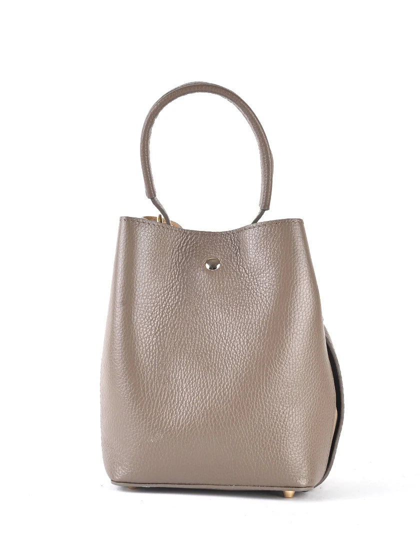 Elegante leren handtas h