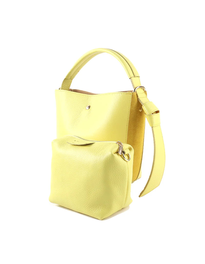 Elegante leren handtas h