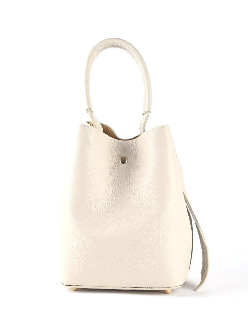 Elegante leren handtas h