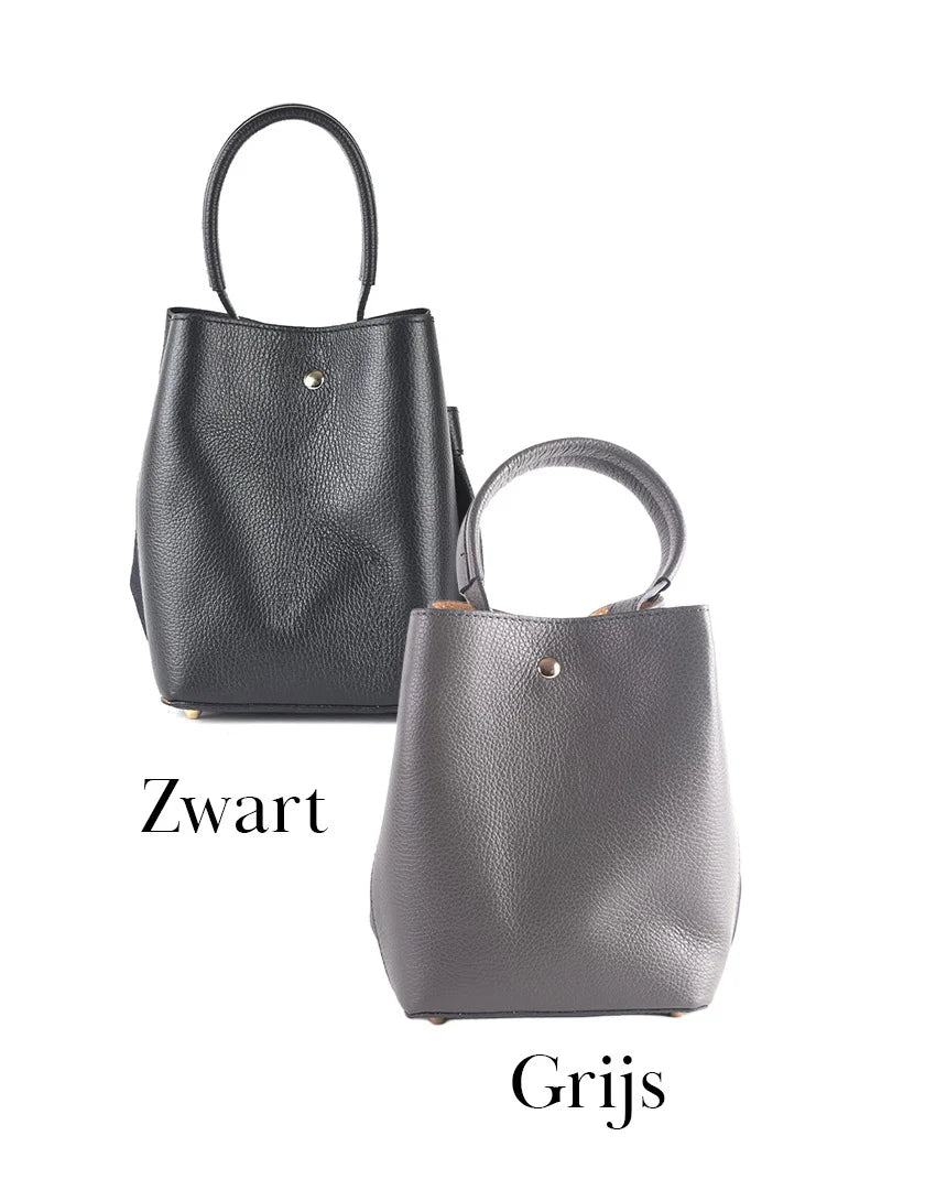 Elegante leren handtas h
