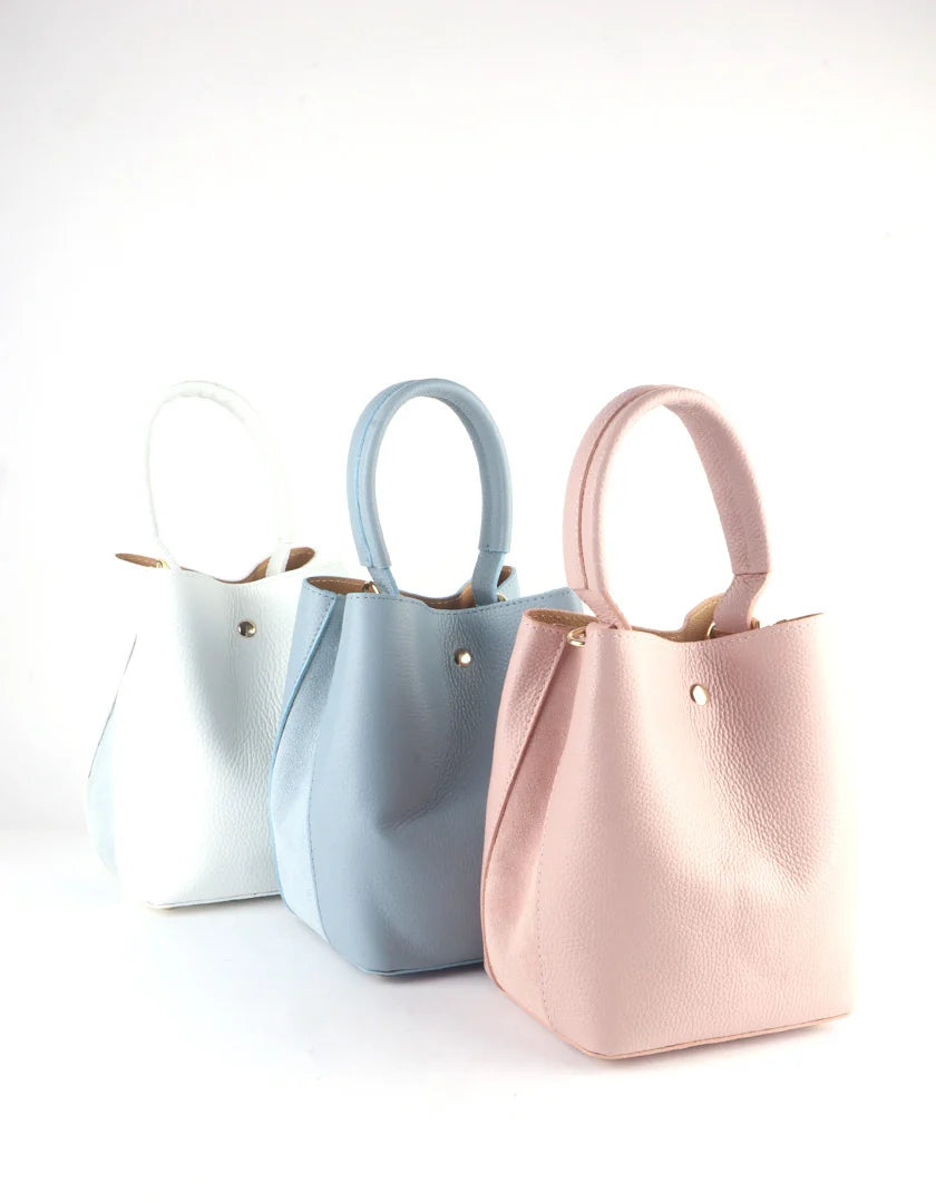 Elegante leren handtas h