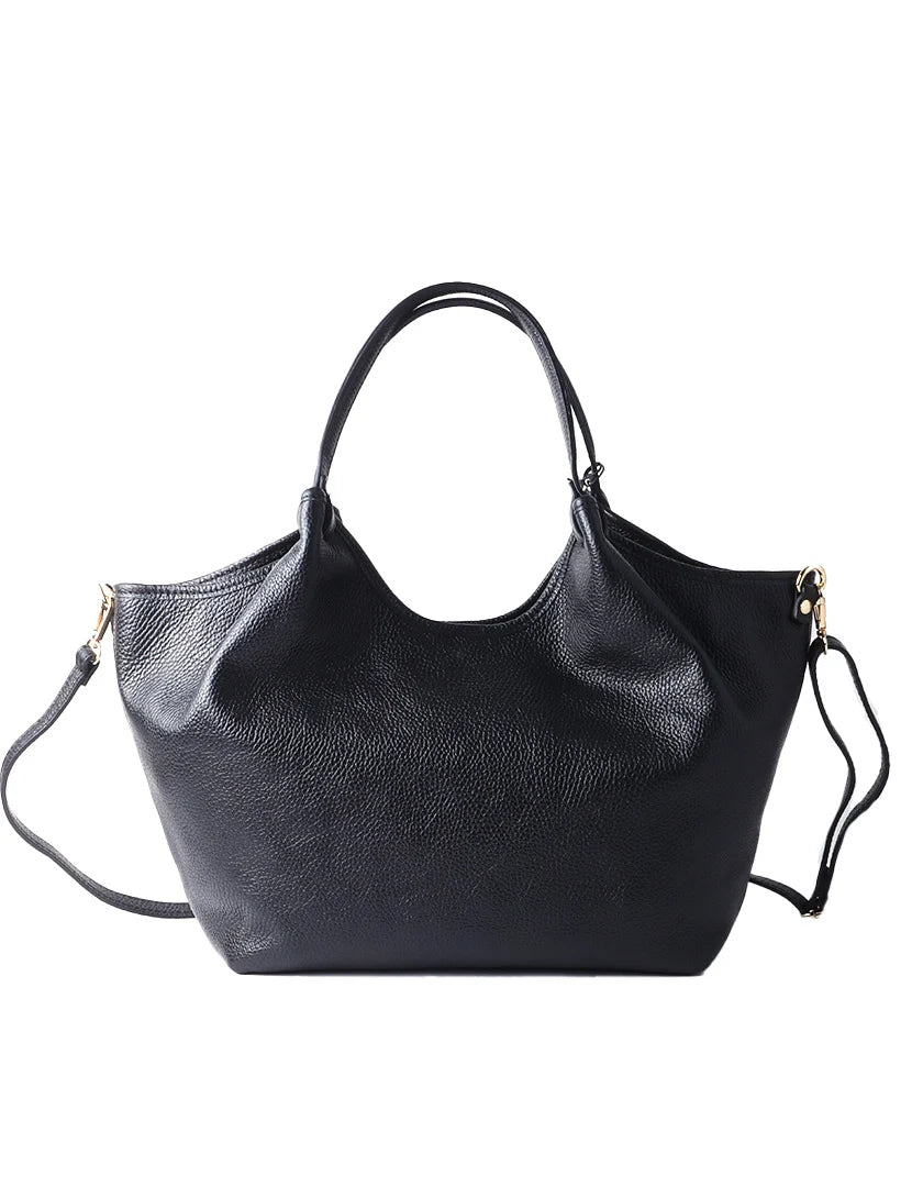 Elegante leren schoudertas i