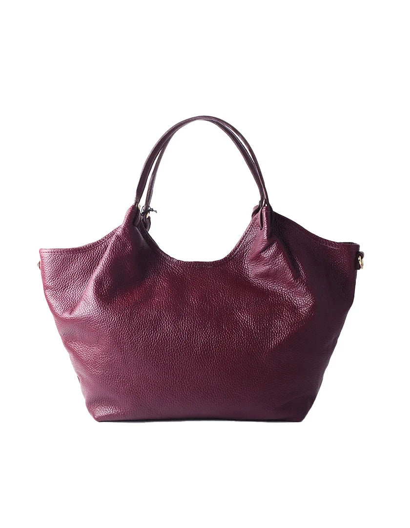 Elegante leren schoudertas i