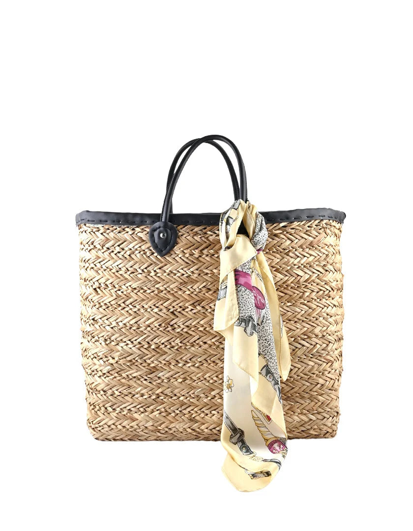 Strandtas met sjaaltje