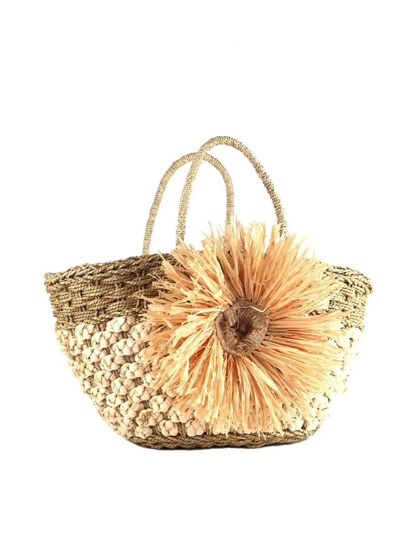 Strandtas met bloem