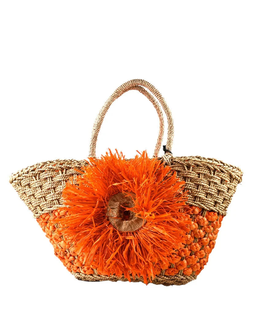 Strandtas met bloem