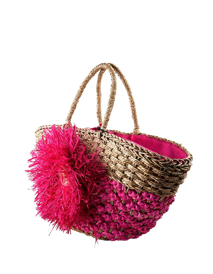 Strandtas met bloem