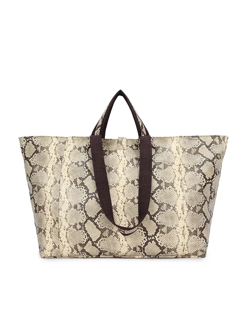 XL shopper met bijpassende pouch