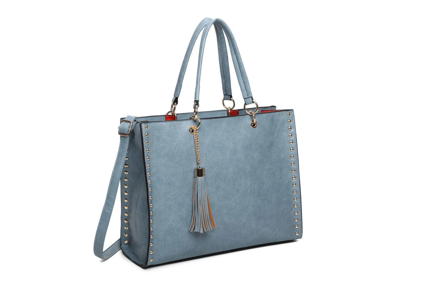 Kunstlederen handtas met binnentas