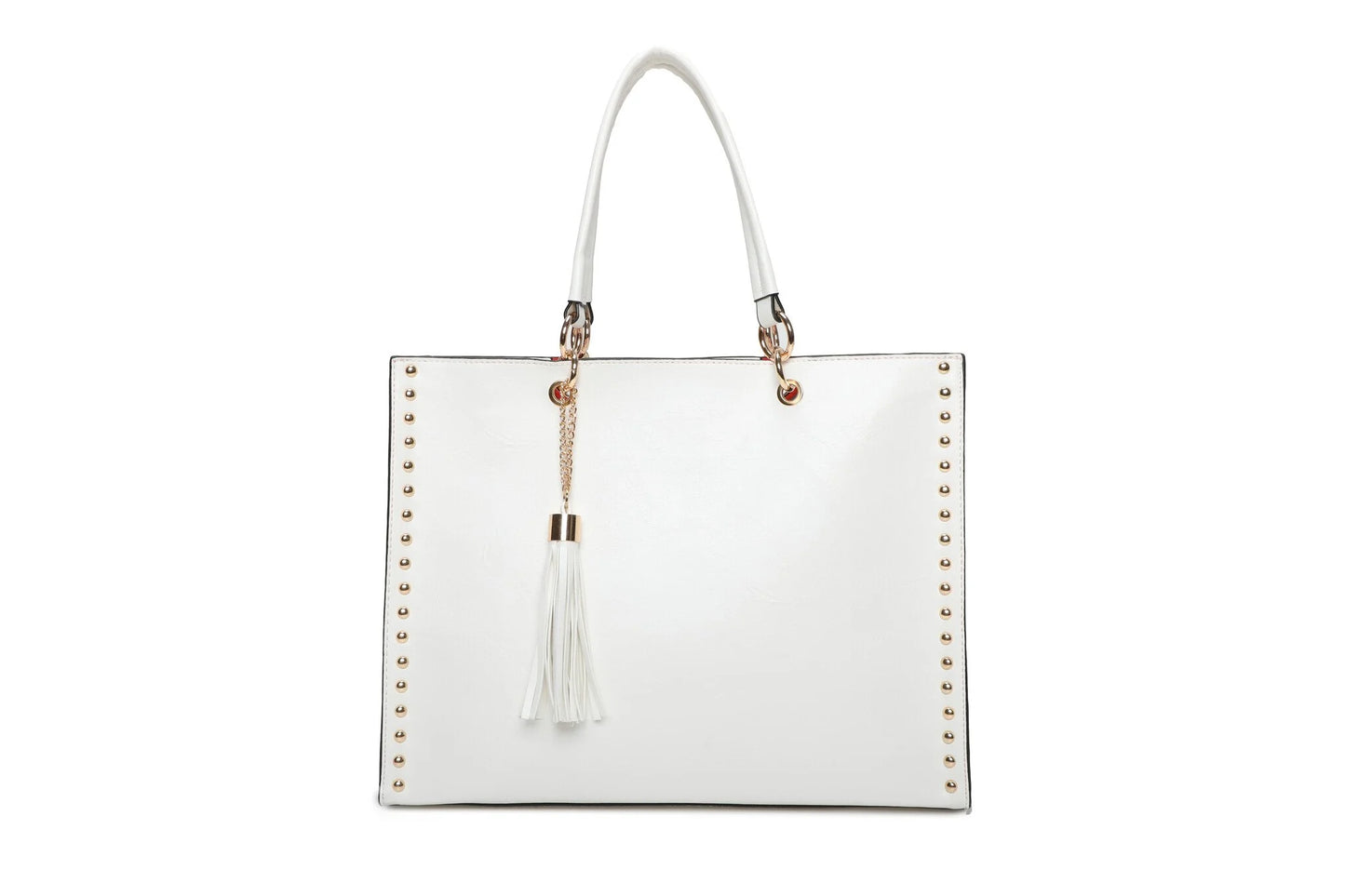 Kunstlederen handtas met binnentas