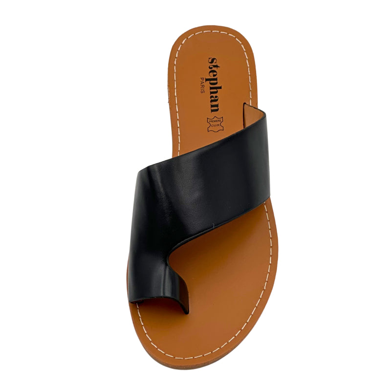 Comfortabele modieuze leren Teenslippers