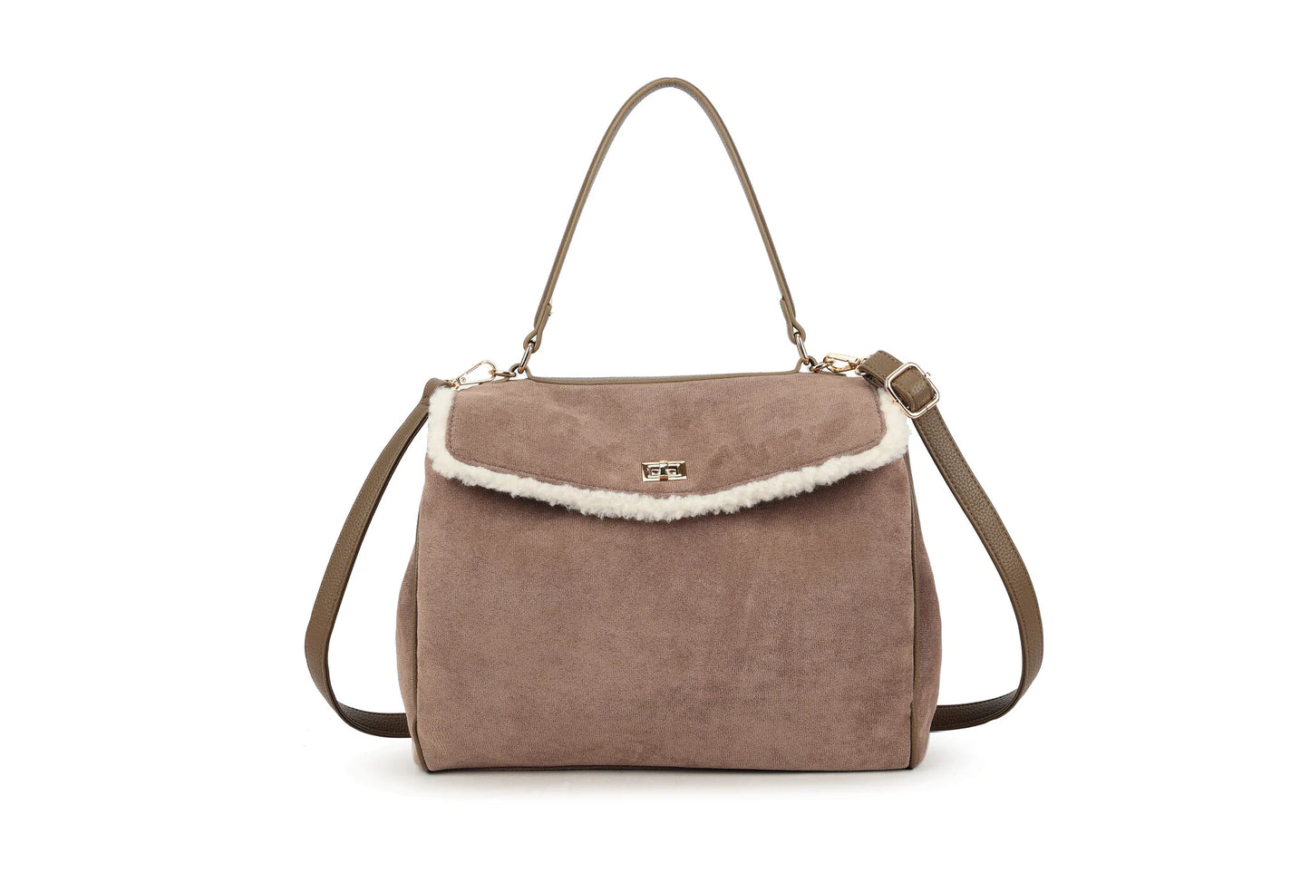 Kunst suede handtas