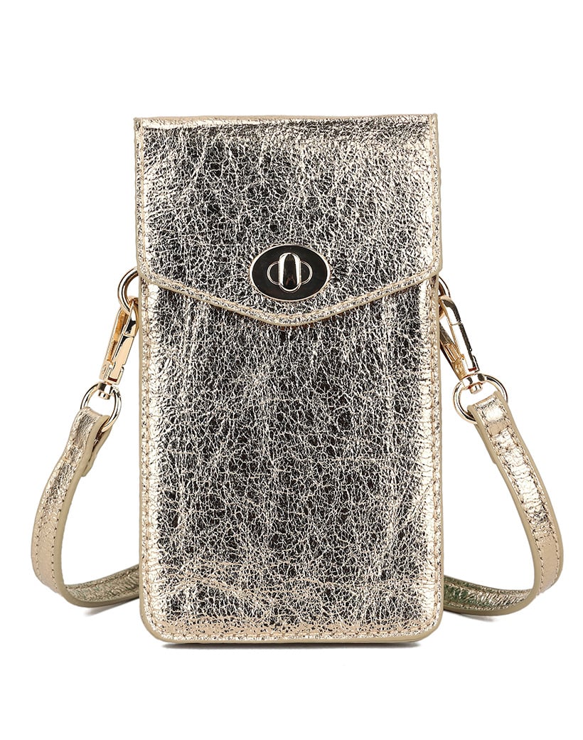 Gewassen Lederen telefoontasje