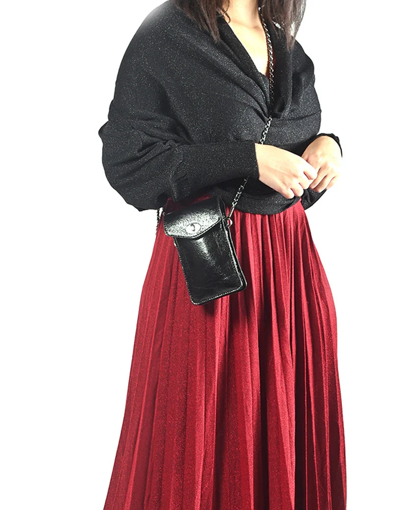 Gewassen Lederen telefoontasje