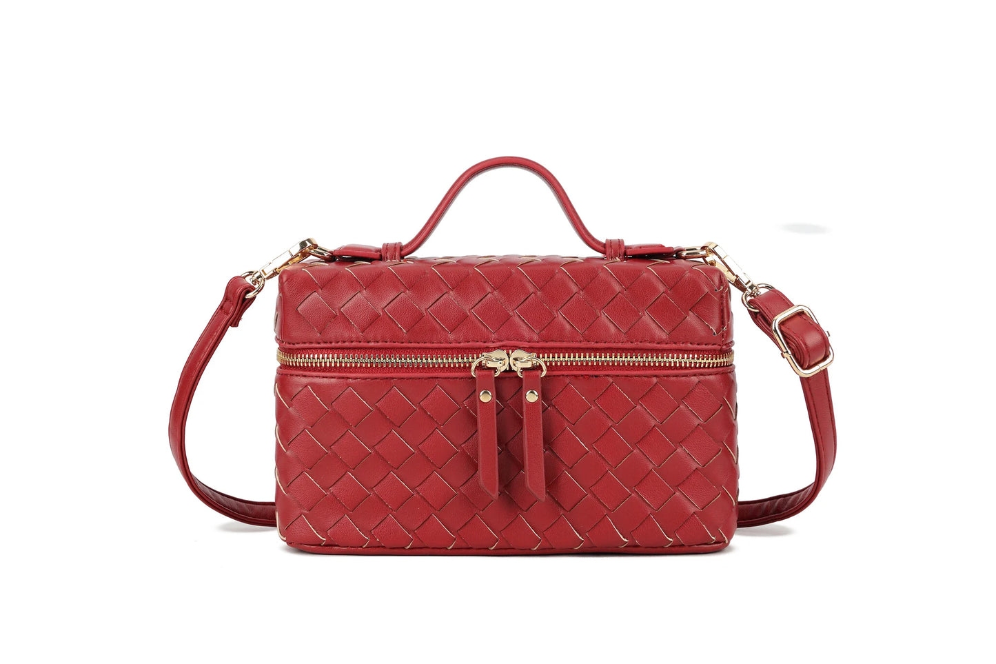 Trendy gevlochten schoudertas